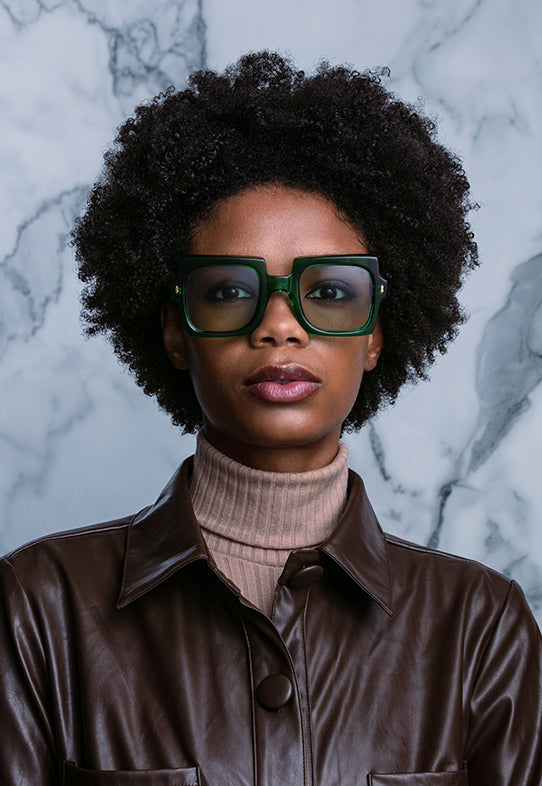 Jacques Marie Mage Squeeze Emerald Portrait Woman