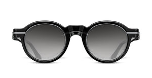 Matsuda M2050 Black Stripe Brushed Silver